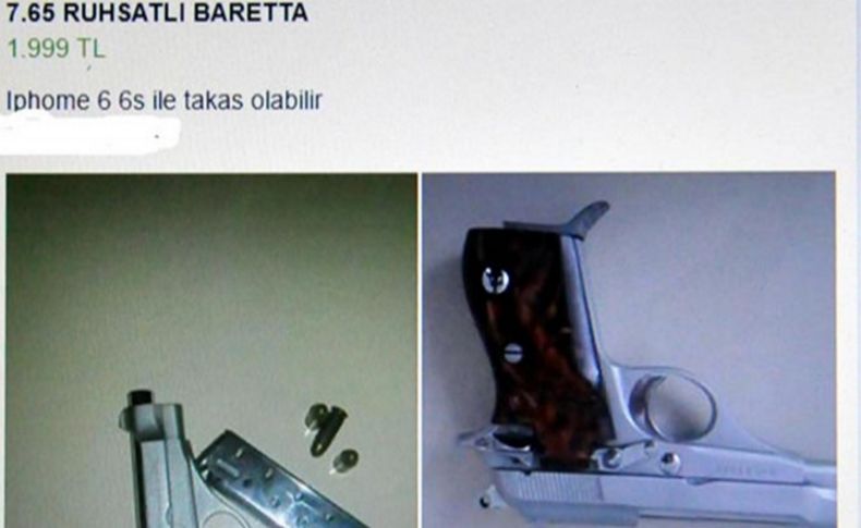 Facebook'ta satılık tabanca ilanı